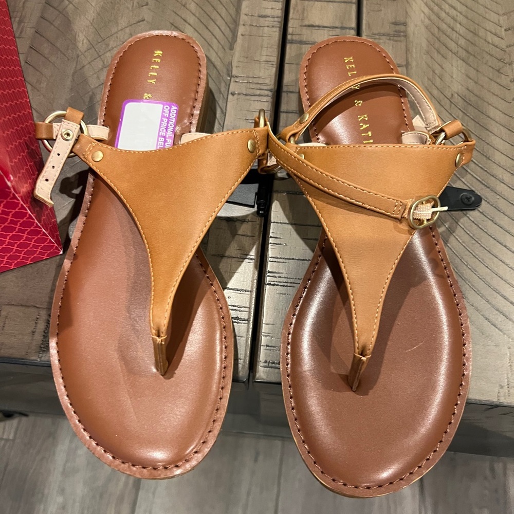 Cognac sandals